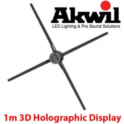 Akwil 100cm 3D Holographic Display Spinning Holofan Wireless 3D Display System