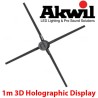 Akwil 100cm 3D Holographic Display Spinning Holofan Wireless 3D Display System