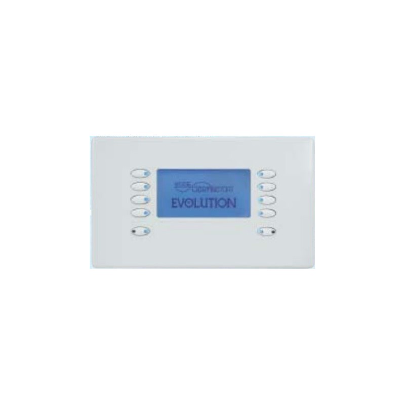Mode EVO-LCD-55-WHI Evolution LCD Control - White (10 White Buttons, Twin Gang, excluding Fascia Plate)