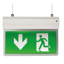 3-IN-1 LED EXIT SIGN SELF TEST MAINTAINED / NON-MAINTAINED 2.5W WHITE