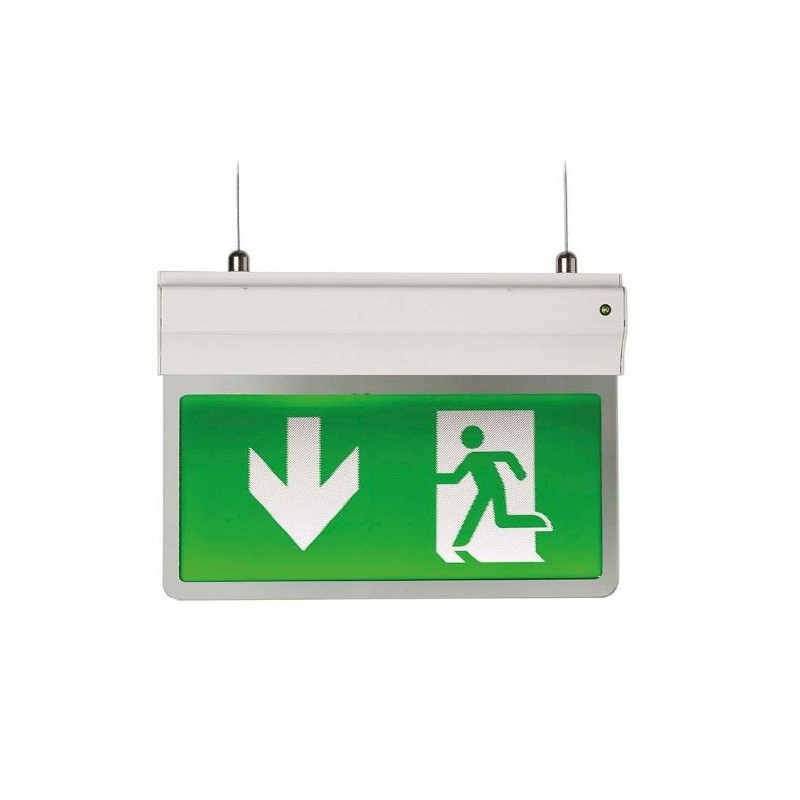 3-IN-1 LED EXIT SIGN SELF TEST MAINTAINED / NON-MAINTAINED 2.5W WHITE