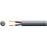 2 Core 1.5mm 100m Round profile mains electric cable. Flexible PVC sheath for use in light electrical applications