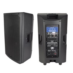 2x 350W 15 Inch Powered Pair of Active Portable PA speakers with Bluetooth Wireless Connection and Stereo Link Capability