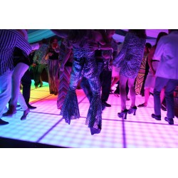 Akwil 1m x 1m 64 Square Pixel Matrix LED Dance Floor System includes Floor Panels Modules Controllers and Power Supplies