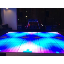 Akwil 1m x 1m 64 Square Pixel Matrix LED Dance Floor System includes Floor Panels Modules Controllers and Power Supplies