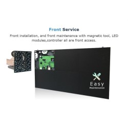 UHD 0.98mm Pitch Indoor LED Display Front Loading Panel System 600mm x 337.5mm Cabinets