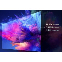 UHD 1.25mm Pitch Indoor LED Display Front Loading Panel System 600mm x 337.5mm Cabinets