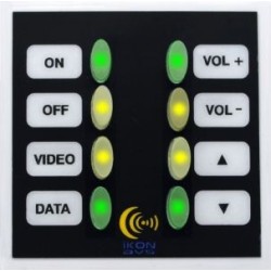 EURO 8 WALL PODULE - The Euro8 Podule is a compact 8 button control panel that fits any European standard 50mm snap in frame