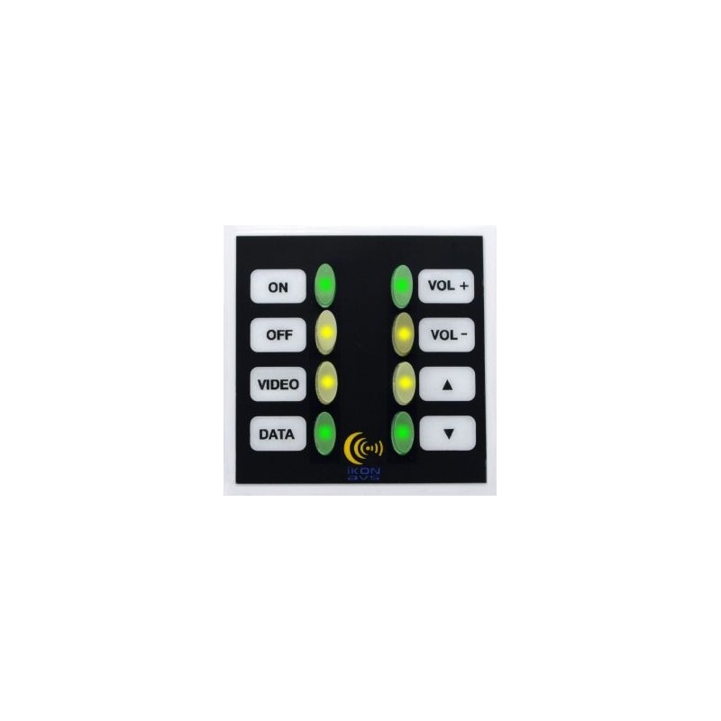 EURO 8 WALL PODULE - The Euro8 Podule is a compact 8 button control panel that fits any European standard 50mm snap in frame