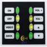 EURO 8 WALL PODULE - The Euro8 Podule is a compact 8 button control panel that fits any European standard 50mm snap in frame