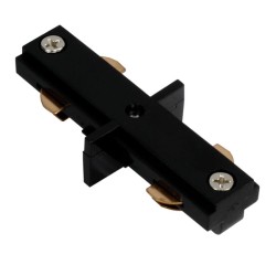 Black Connector Coupler for Single Channel Track for Smart WiFi LED Track Light Fittings with Connector and End Cap