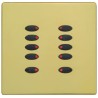 Mode Evolution Switch Plate Fascia EVO-S-PBR-** (Single Gang, MK Aspect Polished Brass)
