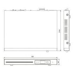 Inter-M PN-106 60W Network Mixer Amplifier compatible with MS-N300 GUI