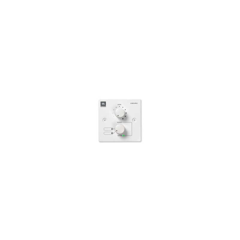 JBL CSR-2SV White Volume and Selector Control Wall Plate Single Gang