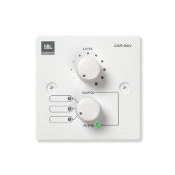 JBL CSR-3SV White Volume and 3 Source Select Control Wall Plate Single Gang