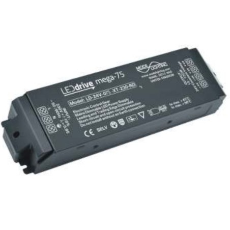 Mode Lighting Mega-75 Mains Dimmable Constant Voltage LED Driver LD-24-75-XT-230-RD - 24V DC 15-75W