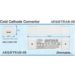 Mode Lighting Argotran 60 Cold Cathode Convertor 2x 1.0kV, 90mA, Dimmable, 230 Volt Input ARG-210-090-T-230-RD