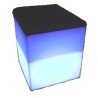 LED Cube Chair with Pad RGB Battery Chargeable Colour Remote Controlled Furniture