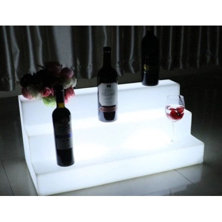 LED Bottle Shelf RGB Battery Chargeable Colour Remote Controlled Furniture