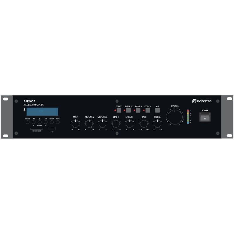 RM240S 240W 5-channel Mixer 100V Mixer Amplifier