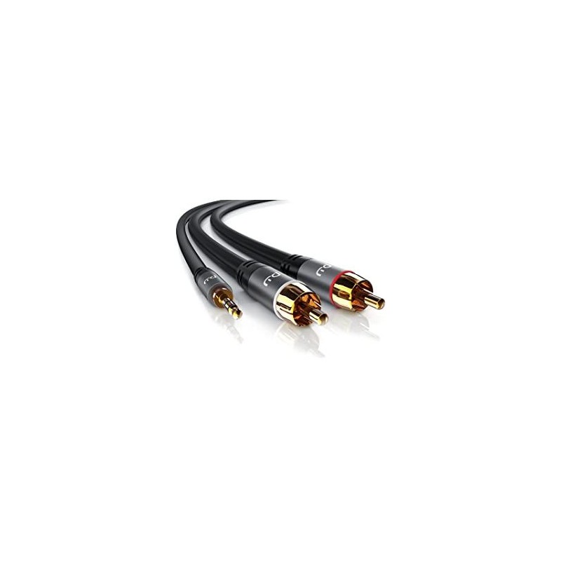 5m Stereo RCA to 3.5mm Jack Cable