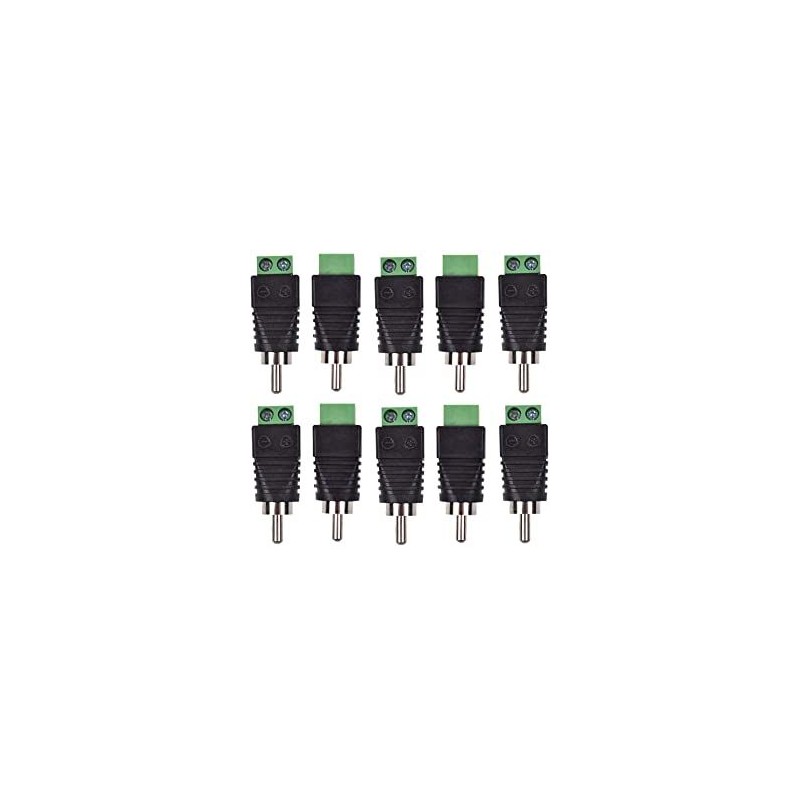 RCA Screw Terminal Connectors Pack of 10