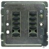 Mode TP-SGP-55-BLK-BSS Tiger Switch Plate with Brushed Stainless Steel Facia Plate (10 Black Buttons, Single Gang)