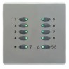 Mode TP-SGP-55-BLK-BSS Tiger Switch Plate with Brushed Stainless Steel Facia Plate (10 Black Buttons, Single Gang)