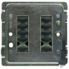 Mode TP-SGP-55-BLK-WHT Tiger Switch Plate with White Facia Plate (10 Black Buttons, Single Gang)