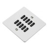 RVF-100-W White Fascia Cover Plate for Rako Wireless RCM-100-W Wallplates