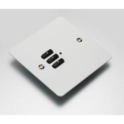 RVF-100-W White Fascia Cover Plate for Rako Wireless RCM-100-W Wallplates