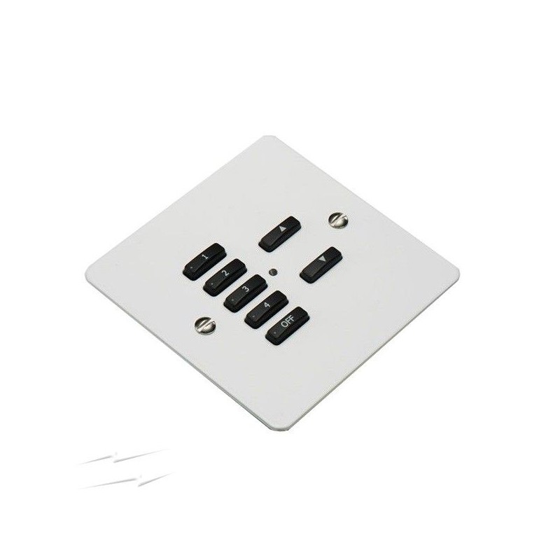 RVF-100-W White Fascia Cover Plate for Rako Wireless RCM-100-W Wallplates