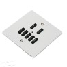 RVF-100-W White Fascia Cover Plate for Rako Wireless RCM-100-W Wallplates