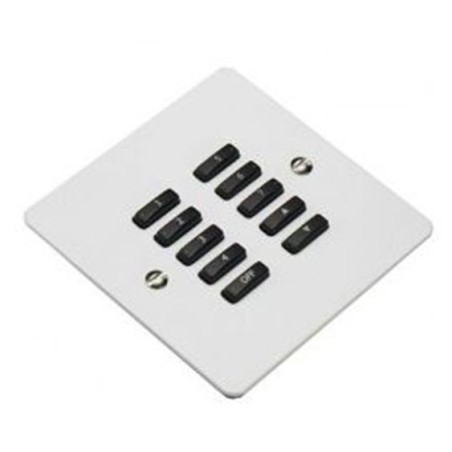 RVF-100-W White Fascia Cover Plate for Rako Wireless RCM-100-W Wallplates