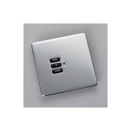 Rako RLF-xxx-MSS Mirrored Stainless Steel Fascia Cover Plate for Rako RMC & RCN Wireless Wall plates - with Hidden Screws