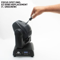 ADJ Focus Spot ONE -  American DJ 35W LED Gobo Moving Head Unit