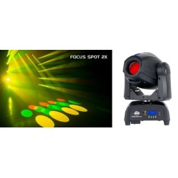 ADJ Focus Spot 2X -  American DJ 100W LED Pro Moving Head Unit with 3W UV LED