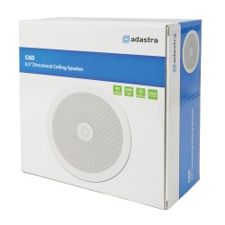 Adastra C6D 50W Ceiling Speaker with Directional Tweeter - 100V Line CD Series 60Hz - 20kHz Frequency Range