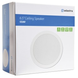 Adastra CC6V 50W 6.25 Inch Ceiling Speaker with Directional Tweeter - 100V Line CD Series 70Hz - 20kHz Frequency Range