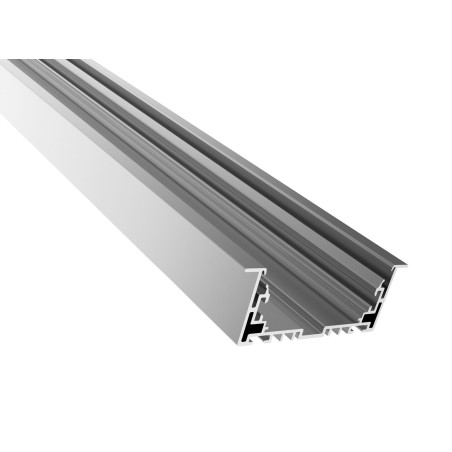 2.5m Aluminum Profile For LED, 94mm x 35mm, IP20, Suitable For Recessed Ceiling Mounted
