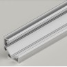 2m Aluminium LED Strip Angle Corner Profile 45 Degree - Impact Resistant