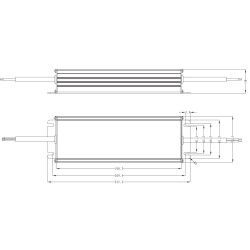 320W LED Power Supply 24V Constant Voltage Professional IP67 LED Driver