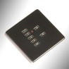 Rako Black nickel cover plate kit for WCM wired control modules - Single Gang WLF-XXX-BN