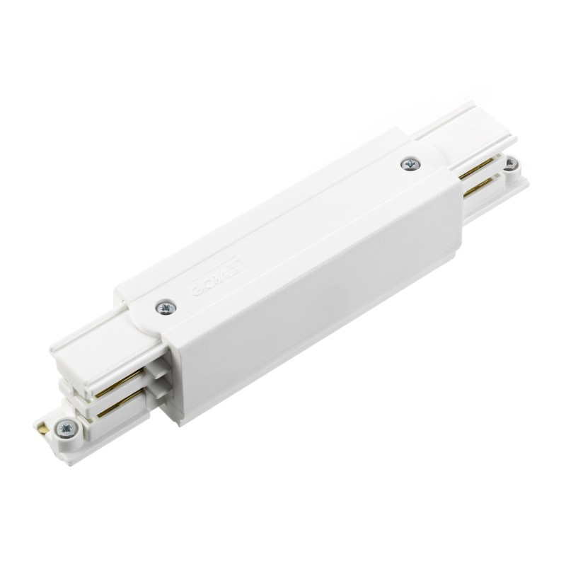 3 Channel Track Mid Coupler Connector White