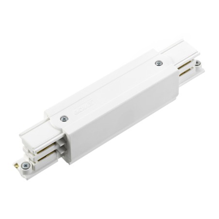 3 Channel Track Mid Coupler Connector White