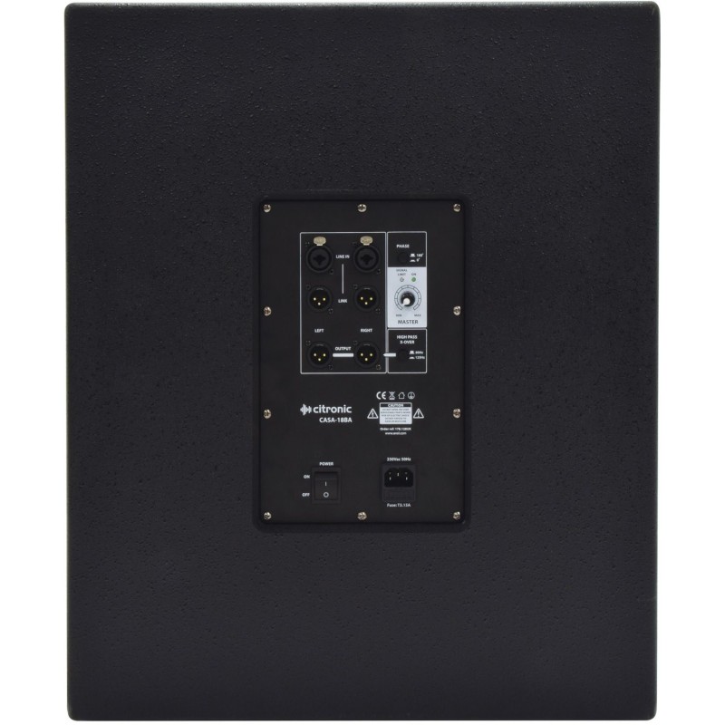 18 Inch Active Sub Woofer Speaker 2200W Peak