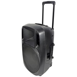 15 Inch Active Speaker Battery Powered Portable Mixer PA Loudspeaker Cabinet