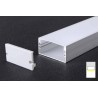 0.4m Surface Aluminum Profile For LED 40mm x 20mm with End Caps IP20 Suitable For Surface Ceiling Mount Applications