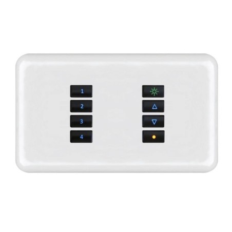 Mode SceneStyle4 Fascia SCE-04-WHI-44 (8 Buttons, Twin Gang, MK Aspect White)