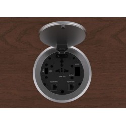 SC-DA Conference Table Connectivity Box with  Wireless Charger Mains Socket USB Network HDMI Audio Jack